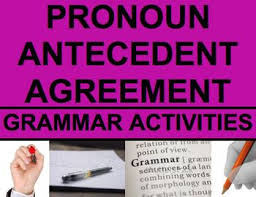 Pronoun Antecedent Agreement Activities Worksheets Powerpoint Answer Key Pronoun Antecedent Agreement Pronoun Activities Middle School Pronoun
