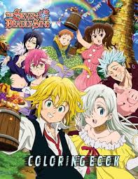 Download and print these seven deadly sins coloring pages for free. The Seven Deadly Sins Coloring Book Nanatsu No Taizai Coloring Book For Adults And Kids 50 Coloring Black And White And Size 8 5 X 11 Inches By Anime Books