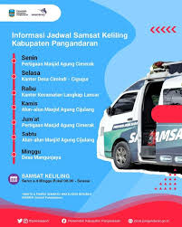 Update terbaru info samsat keliling Kab.Pangandaran. Mangga para wargi di  save jadwalnya.. #pangandaran #pemkabpangandarant #pangandaranjuara  #taatbayarpajak #kabupatenpangandaran Sumber : @samsat.pangandaran