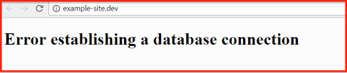This error occurs when wordpress can't connect to that database. Wordpress Error Establishing A Database Connection Fixed