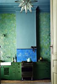 10 Gorgeous Blue And Green Kitchens Kitchen Inspiration Blue Green Kitchen Green Tile Design