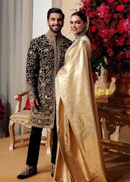 Ranveer Singh Deepika Padukone Reception Photoshoot At Bangalore Bollywood Fashion Wedding Outfit Men Couple Wedding Dress