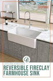 Latoscana 36 White Reversible Casement Design Fireclay Farmhouse Sink Ltw3619w Fireclay Farmhouse Sink Farmhouse Sink Farmhouse Sink Installation