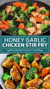 Honey Garlic Chicken Stir Fry Healthy Chicken Recipes Healthy Dinner Recipes Chicken Chicken Dinner Recipes
