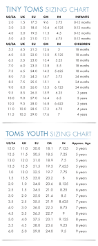 toms kids size chart size chart for kids size chart baby