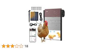Amazon.com: Solar Powered Chicken Coop Door, App Control Anti-Pinch Chicken  Coop Door with Timer & Light Sensor, Automatic Chicken Coop Door for Chicken,  Ducks, Geese : Patio, Lawn & Garden