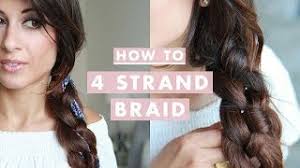 4 strand slide up braid pullback hairstyles cute girls hairstyles. How To Four 4 Strand Braid Hairstyle Youtube
