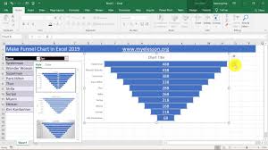 Create Funnel Chart In Excel 2019