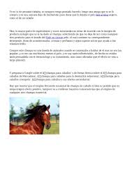 Maybe you would like to learn more about one of these? Article Champu De Caballo 2