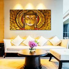 See more ideas about canvas painting, hand painting art, bedroom canvas painting. Golden Lord Buddha 3 Pieces Abstract Design Canvas Printed Painting