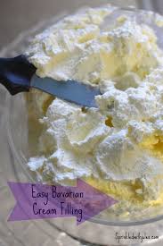 Easy Bavarian Cream Filling Cake Filling Recipes Filling Recipes Cream Filling Recipe