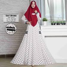 Home › gamis lebaran terbaru › gamis wolfis motif polkadot list. Model Baju Gamis Polkadot Terbaru Inspirasi