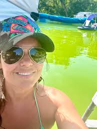 Pool green in the Qu'Appelle Valley, Saskatchewan