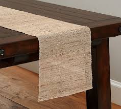 Nubby Extra Long Table Runner 16 X 126 At Pottery Barn Printed Table Runner Paisley Table Runner Table Runners