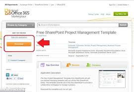 Free Sharepoint Project Management Template For Office 365 Project Management Templates Sharepoint Project Management