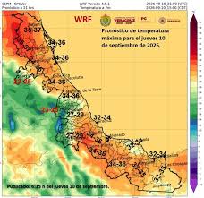 Jueves con ambiente caluroso y disminución de lluvias en Veracruz