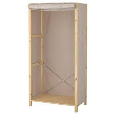 ivar regal mit boden kleiderstangen kiefer ikea osterreich インテリア 収納 棚板 ハンガーレール
