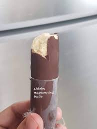 Masukkan satu sudu kecil coklat rice atau coklat chip ke dalam mold. Resepi Aiskrim Vanilla Coklat