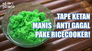 Biasanya, memasak nasi di rice cooker memakan waktu sekitar 30 menit. Cara Membuat Tape Ketan Manis Anti Gagal Ricecooker Fermented Sticky Rice Eatlikeindonesian Youtube