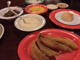 Crispy fried catfish fillets coated in a seasoned cornmeal crust! Fried Catfish With Lots Of Sides Family Style Picture Of Babe S Chicken Dinner House Granbury Tripadvisor