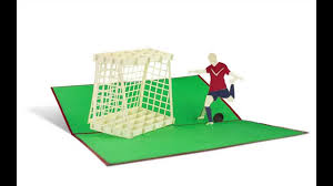 Basteln mit kindern verschiedener altersgruppen. Fussball Pop Up Karte Als Gutschein Zum Stadionbesuch Youtube