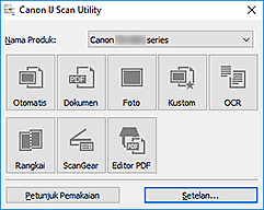 The software that performs the setup for printing in the network connection. Canon Petunjuk Pixma Ts8200 Series Layar Utama Ij Scan Utility