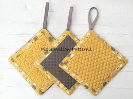 Over the years, i've had many, many queries about how to make hand embroidery patterns. Ith Pot Holder Set Of 3 Stipple Designs In The Hoop Machine Embroidery Pattern For 8x8 Hoops Pixie Willow Patterns