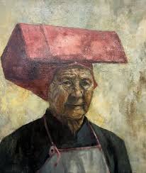 Must all Samsui women look like this? 🤔 Title: Samsui Woman Artist: Luo  Rui Man Medium: Oil