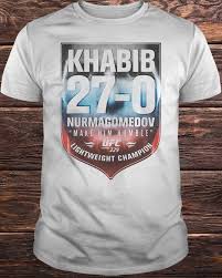 Us 12 78 13 Off Khabib The Eagle Nurmagomedov Undefeated White Cotton Men Tee M 3xl 2018 New Fashion T Shirt Brand Hip Hop Print Men Tee Shirt In