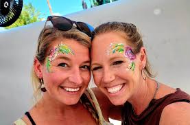 Face painting at Monroe farmers market