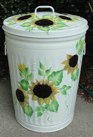 Metal Galvanized Trash Cans Painted Trash Cans Trash Cans Canning