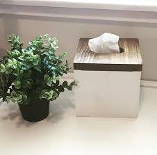 Farmhouse Tissue Box Holder Farmhouse Series Home Decor Tissue Box Holder Tissue Boxes Staining Wood