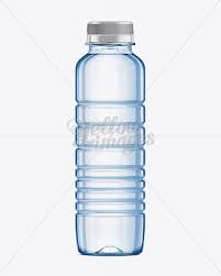 Download Square Pet Water Bottle W Paper Label Mockup In Bottle Mockups On Yellow Images Object Mockups PSD Mockup Templates
