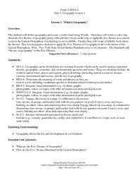 Lesson 1 What Is Geography 4th 8th Grade Lesson Plan What Is Geography Lesson Planet Lesson