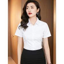 Áo sơ mi nữ trắng tay ngắn tay cộc tay công sở giá rẻ cao cấp hàn quốc - Áo  sơ mi nữ | ThờiTrangNữ.vn
