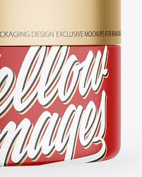 Download Matte Lip Balm Jar Mockup In Jar Mockups On Yellow Images Object Mockups PSD Mockup Templates