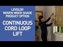 Solid braid cord loop that is used in wood blinds and some hunter douglas products including pirouette, lift master 2 wood and trio. Levolor Bamboo Shades With Continuous Cord Loop Lift Demo Youtube