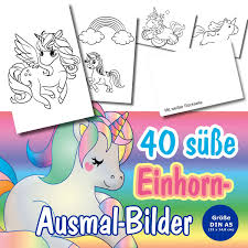 40 X Einhorn A5 Ausmalkarten In 2020 Ausmalen Ausmalbilder Ausmalbilder Zum Ausdrucken