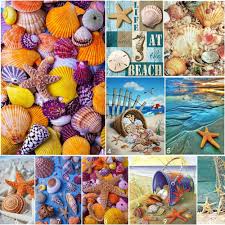 In this context conch significantly outperforms the other species of shell present, whose use is restricted to small, flat, decorative tesserae (tiles). 5d Diy Diamond Painting Cross Stitch Sea Shell Starfish Scenery Home Wall Decor Knitting Crochet Arts Crafts Sewing Ferreira Reinigungen Ch