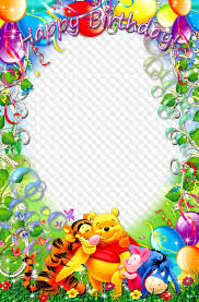 The perfect winniethepooh iloveyou animated gif for your conversation. Birthday With Winnie The Pooh Photo Frame