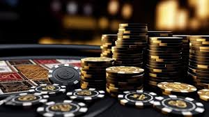 Poker Chips Sleek Background With Golden Casino And Playing Cards In 3d  Illustration Backgrounds | JPG Free Download - Pikbest