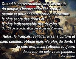La nécessité d'énoncer ces droits suppose ou la présence ou le souvenir récent du. Art 35 De La Declaration Des Droits De L Homme Conteste Fr