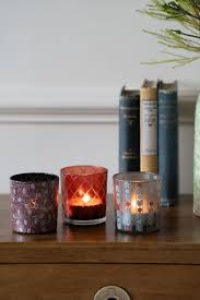 Laura Ashley Set Of 3 Porchester Glass Votive Candle Holders