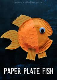 Paper Plate Fish Craft For Kids Paper Plate Fish Fish Crafts Paper Plate Crafts