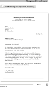Absagen schreiben ist keine schöne angelegenheit. Absage Nach Vorstellungsgesprach Pdf Free Download