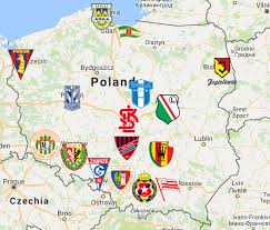 2019 Ekstraklasa Poland Map Map Poland Map Soccer