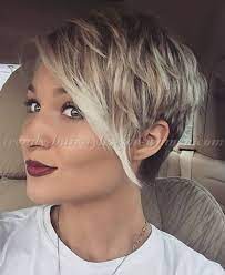 The transition from long hair to pixie cut can be freeing and a little scary. Short Hairstyles With Long Bangs Short Hair Long Fringe Short Haircut With Long Bangs Short Hair Styles Hair Styles Pixie Haircut Styles