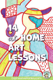 14 Home Art Lessons Distance Learning Packet In 2020 Art Lessons Homeschool Art Art Lessons Elementary
