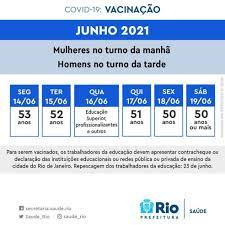 Está mantida a previsão para agosto de vacinação com escalonamento apenas por idade até o dia 18, quando serão imunizados jovens de 18 anos. Paes Anuncia Que Rio Vai Vacinar Todos Com Mais De 50 Anos Na Cidade Ate Semana Que Vem Rio De Janeiro G1