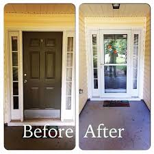 Thanks Bryan P For Sharing Your Before And After The Larson Storm Door Looks Great Repost Larsondoors Before Garage Door Styles Larson Storm Doors Doors